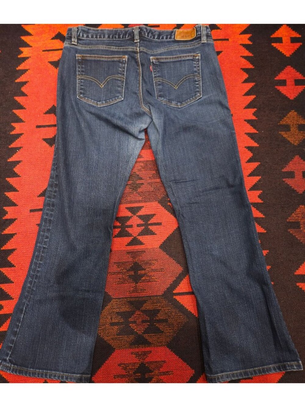VINTAGE Levi's Womens 522 Ultra Low Bootcut Jeans Size 12M W31 Dark Wash